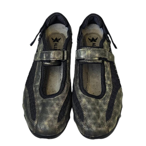 Mephisto Womens Allrounder Niro Graphite Metallic Size 10.5 Comfort Shock Absorb - Picture 2 of 11